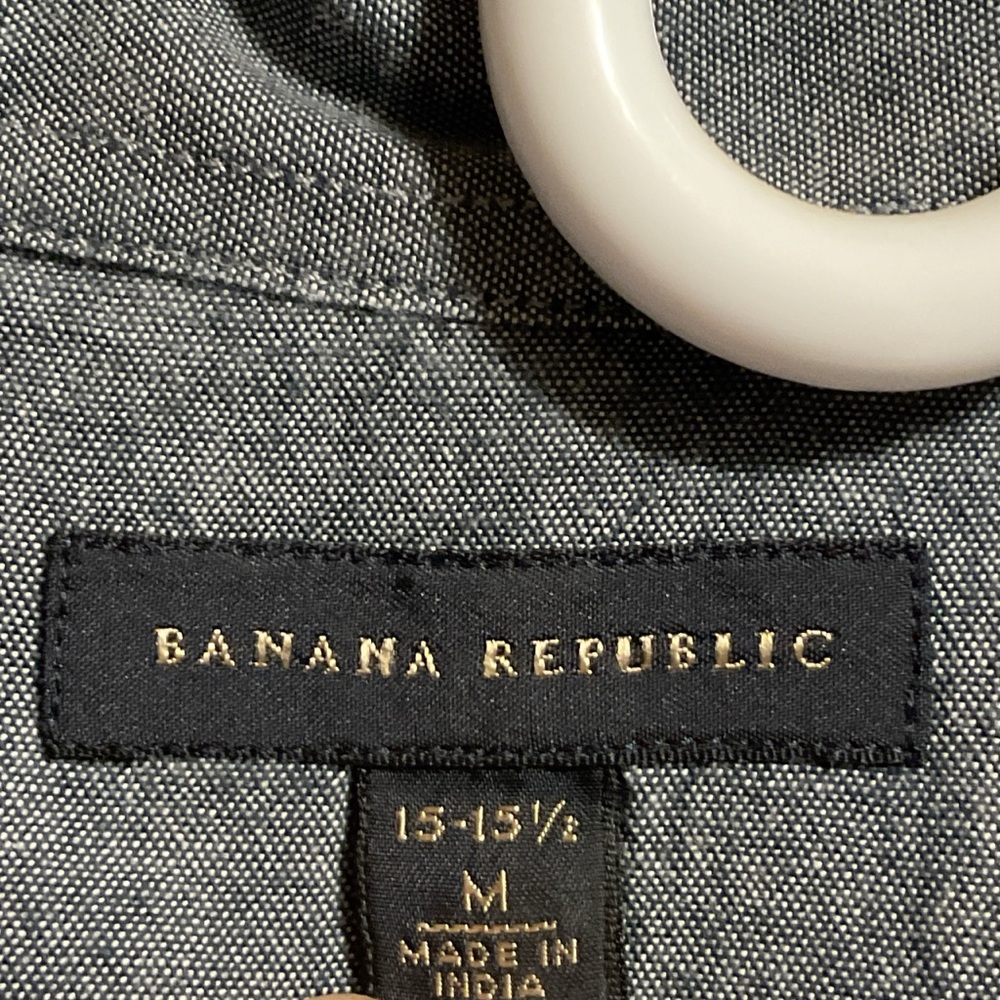 Banana Republic Black and White Dress Shirt - Picture 2 of 4
